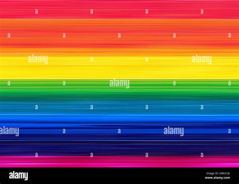 Rainbow Colorful Horizontal Stripes Gradient Design Art For Backgrounds