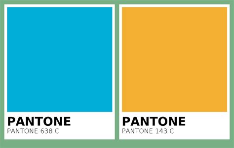 PANTONE 143 C PANTONE 638 C Vs PANTONE 143 C Side By Side