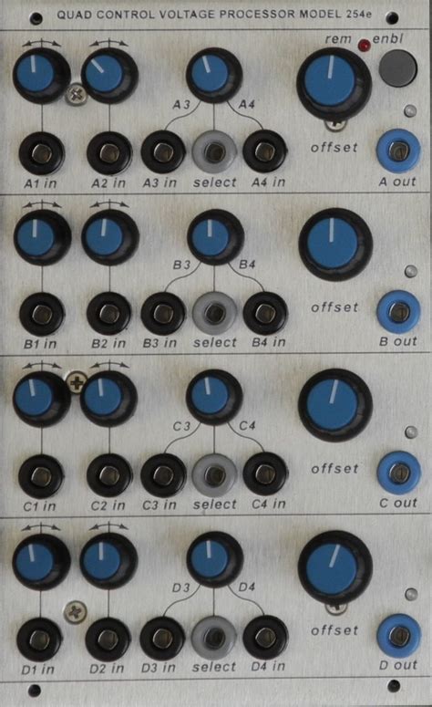 Studio H Quad Control Voltage Processor Model 254e Buchla Module On