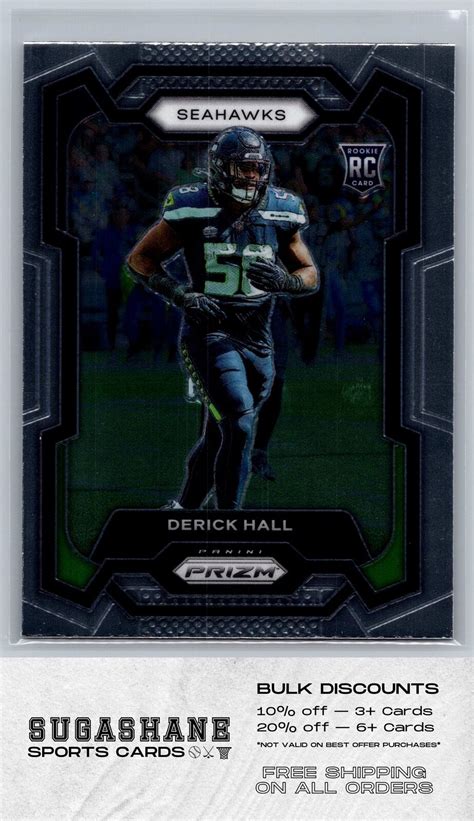 Panini Prizm Derick Hall Rc Seahawks Football Card Ebay