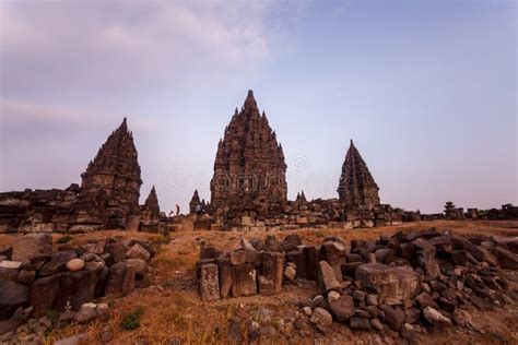 Complejo Del Templo De Prambanan En Java Imagen De Archivo Imagen De