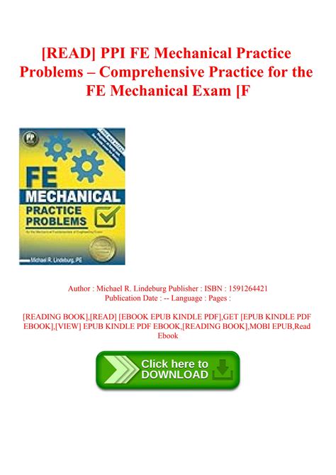 Read Ppi Fe Mechanical Practice Problems Comprehensive Practice