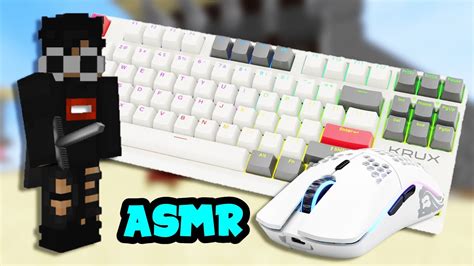 Keyboard Asmr Mouse Sounds Hypixel Bedwars Youtube