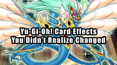 Yu Gi Oh Card Effects You Didn T Realize Changed Youtube