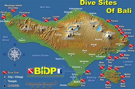 Bali Dive Site Map Diving Gear Scuba Diving Bali Activities Real