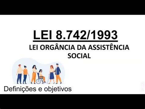 Lei N Lei Org Nica Da Assist Ncia Social Loas