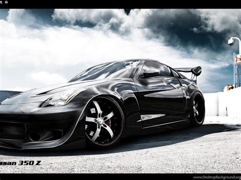 Black Nissan 350Z Modified Image Desktop Background