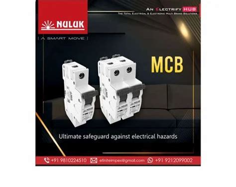 Nuluk 40A Mcb Double Pole At Rs 390 Piece Miniature Circuit Breaker