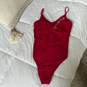 La Perla Swim Vintage La Perla Red Low Cut Back Underwire Bikini