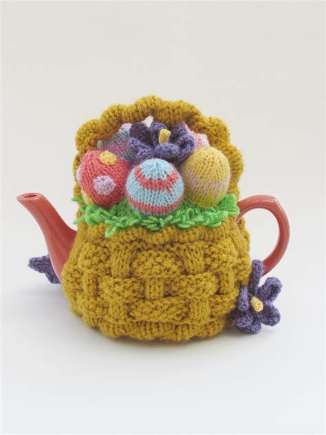 Basket Of Easter Eggs Tea Cosy Knitting Pattern