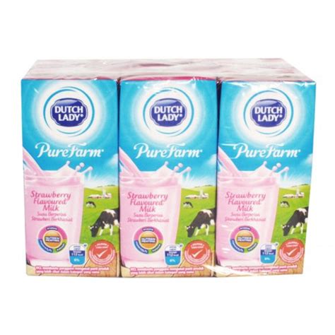 Dutch Lady Strawberry Flavoured Milk 6x200ml Shopee Malaysia