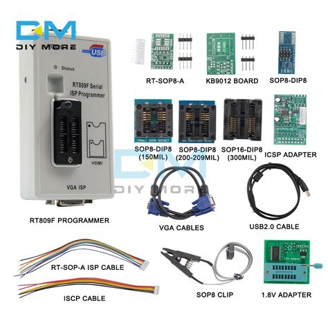Rt809f Isp Programmer/ Rt809 Lcd Usb Programmer Repair Tools 24-25-93 ...