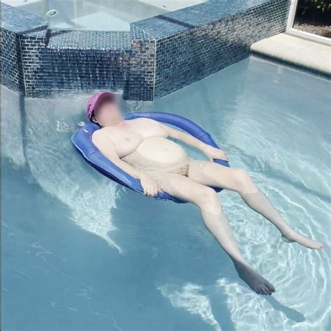 Big Belly Bbw Floating In Pool And Talking American Amateur Porn Xhamster