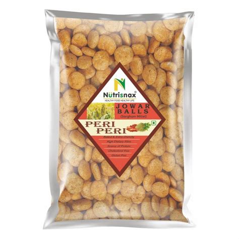 Nutrisnax Peri Peri Jowar Puff Balls Packaging Type Packet Packaging