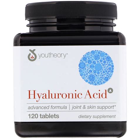БАД Youtheory Гиалуроновая кислота Hyaluronic Acid, 120 Count - «БАД ...