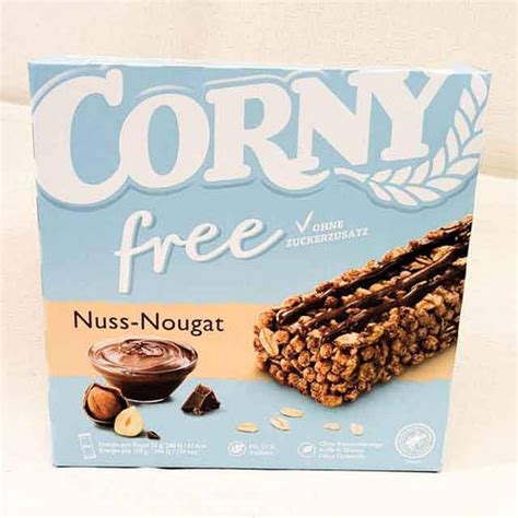 Купить Батончик без сахара Corny Free Nuss Nougat 6 шт всего 120 грам ...