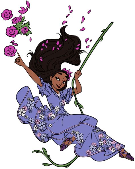 Isabela Encanto Swinging In Floral Dress Png Cutout Png All