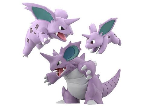 Pokemon Scale World Kanto Region Nidoran Nidorino And Nidoking Set Of 3