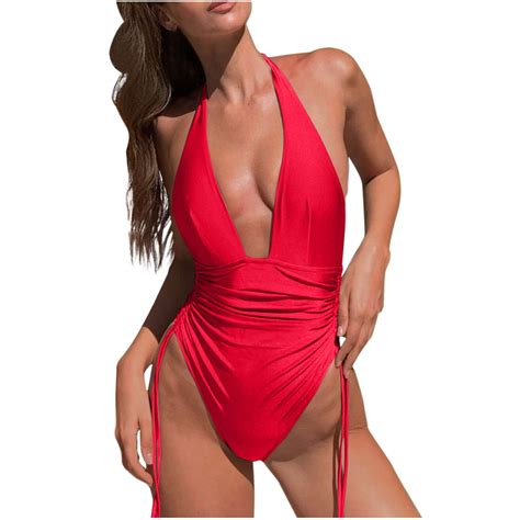 Beai Cute Trendy One Piece Swimsuits Trendy Bikini Sets For Women Full Coverage Womens Cover Ups