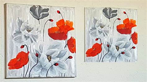 Blumen Malen Acryl Leicht F R Anf Nger Easy Flowers Acrylic Painting