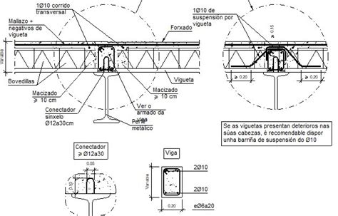 Detalles Construtivos CYPE EAM304 Apoio Entre Vanos Sobre Viga