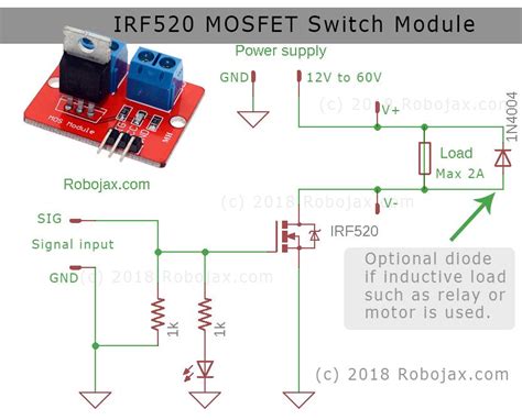 Arduino Mosfet Module Schematic Wiring The Cable Mosfet Wir