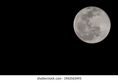 Full Moon Over Dark Black Sky Stock Photo Shutterstock