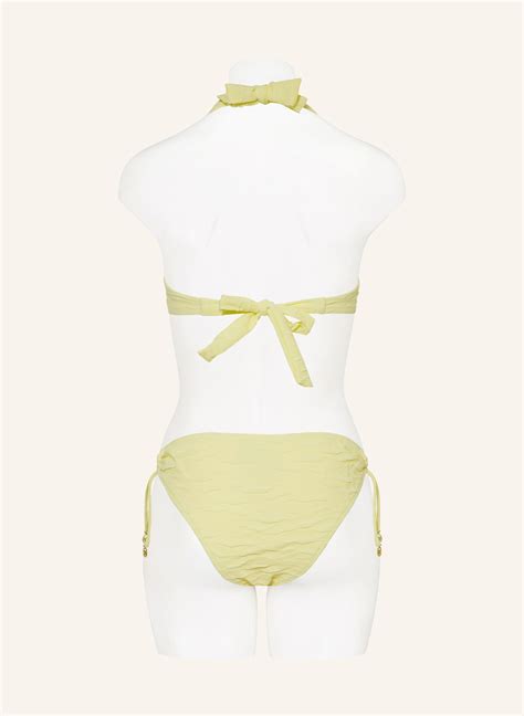 Watercult Neckholder Bikini Top TIDAL RADIANCE In Hellgelb