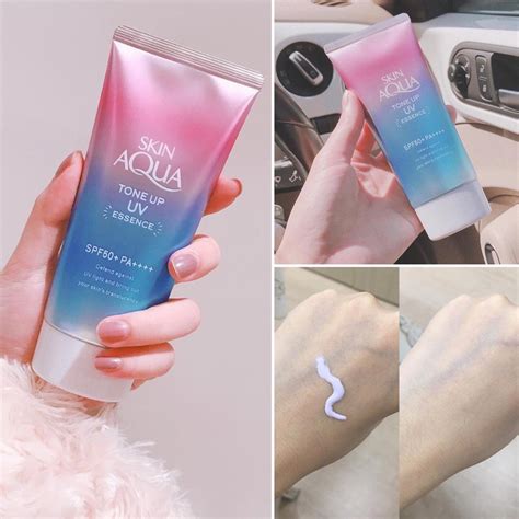 Review chân thực kem chống nắng Skin Aqua Tone Up UV Essence khiến chị