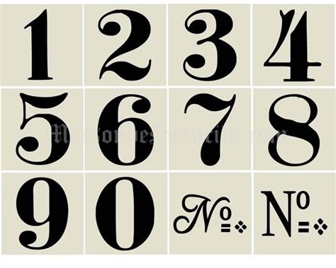 9 Best Images of Old English Number Stencils Printable - Old English ...