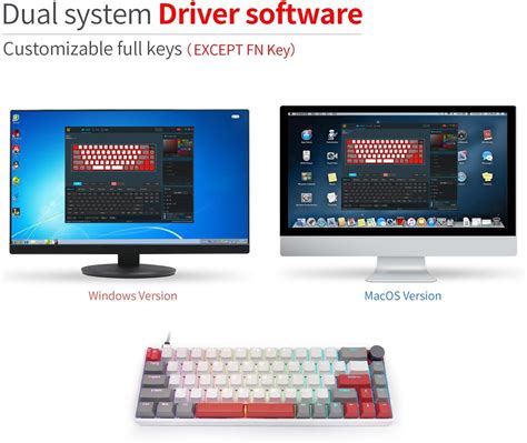 ZMX GK68 68 Keys Mechanical Gaming Keyboard 65 Layout Gasket Keyboard With Hot Swappable RGB