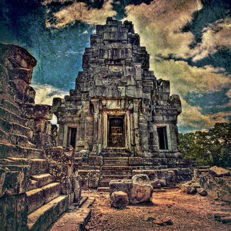textured angkor wat architecture hdr photography  captain kimo