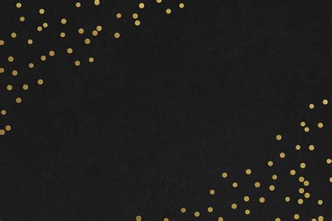 Gold confetti border, black background | Premium PSD - rawpixel