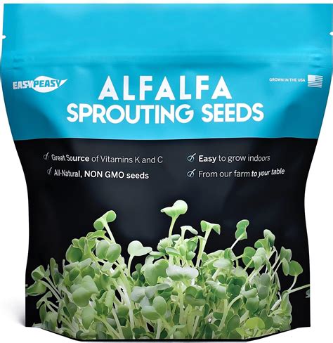 Amazon Certified Organic Alfalfa Sprouting Sprout Seeds Seed