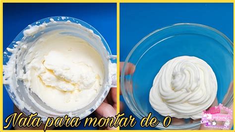 como hacer nata crema para batir desde 0 SÓLO 2 INGREDIENTES