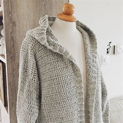 Crochet Hooded Cardigan Pattern Free