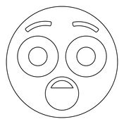 Astonished Face Emoji Coloring Page Free Printable Coloring Pages