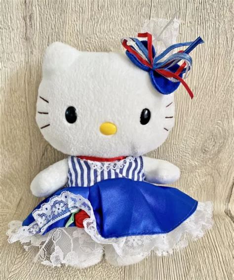 Rare Hello Kitty Sanrio Nakajima 6 Soft Toy Plush Cat 2003 French