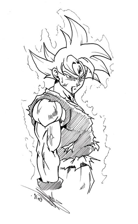 Desenho Do Goku Instinto Superior Completo Para Colorir - 55+ Desenhos do Goku Instinto Superior para Imprimir e Colorir