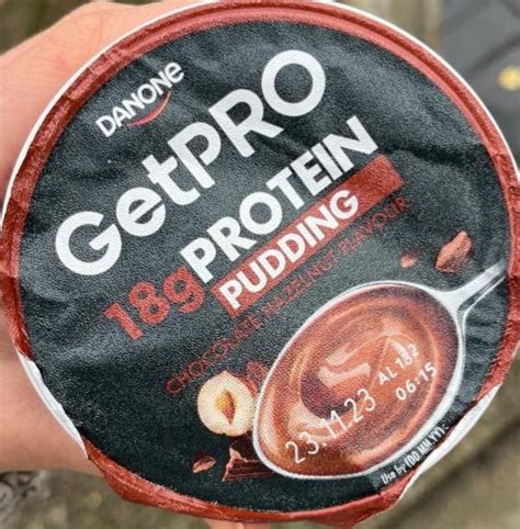 GetPro 18g Protein Pudding Chocolate Hazelnut Flavour Danone Kalorie