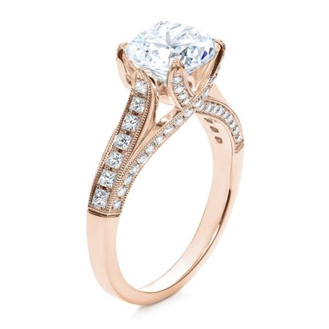 18k Rose Gold Princess Cut Diamond Engagement Ring 195 Seattle