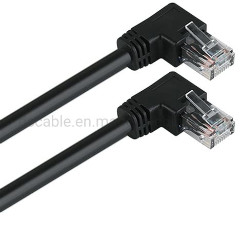 Cat6 Rj45 Ethernet Cable Right Angle Rj45 90 Degree Network Cable Right Angle Rj45 Cable And