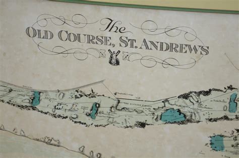 Lot Detail The Old Course At St Andrews Map Surveyed And Depicted By