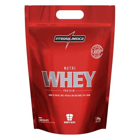 Nutri Whey Protein Refil 1 8kg Integralmedica Chocolate Netshoes