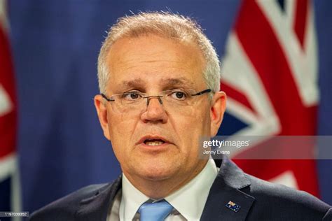 Prime Minister Scott Morrison Speaks During A Press Conference On