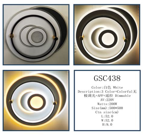 Round Modern Ceiling Light with Eclipsing Circles Design - Galaxy Empire