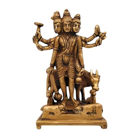 Brass Lord Dattatreya Idol Brass 17cm At Rs 2499 00 Brass God