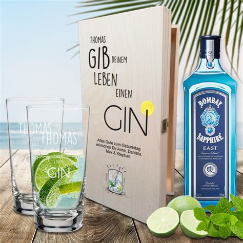 Personalisiertes Gin Geschenk Gib Deinem Leben Einen Gin