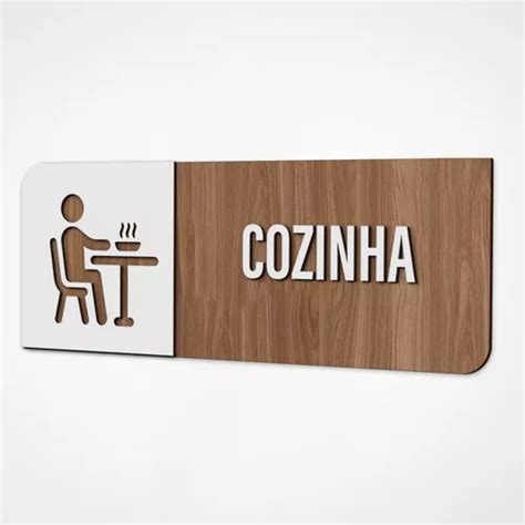 Placa Sinalização Indicativa Cozinha Parcelamento sem juros