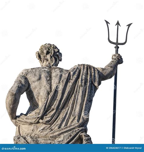 Neptune`s Back Poseidon`s The Ancient Statue Of The God Of The Seas